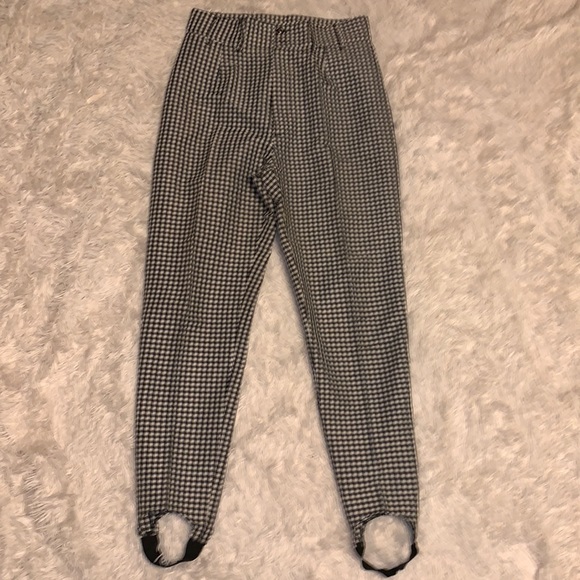 VTG 90’s State of the Art Gingham/Checker stirrup pants - Picture 1 of 5